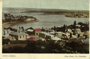 australia, NSW, SYDNEY, Harbour Panorama (1910s) Postcard