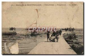 Surroundings of Montpellier Palavas Old Postcard Torpilleur the jtee