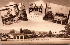 Postcard La Fonda Motel in El Paso, Texas~137385