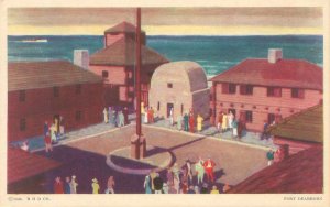 1933 Chicago Expo Replica of Fort Dearborn Postcard  Donnelley 127