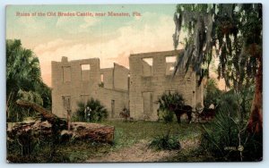 MANATEE, Florida FL ~ Ruins of OLD BRADEN CASTLE c1910s Bradenton Postcard