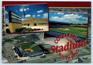 SOUTH BEND, Indiana IN ~ Baseball Park COVELESKI STADIUM 4x6 Postcard