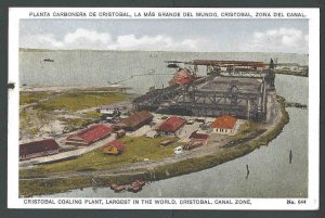 Ca 1910 PPC* Panama Cristobal Canal Zone Coal Plant Largest In The See Info