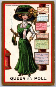 DS1/ Suffragette Series No 9 Women's Rights Vote Postcard Political Queen 38