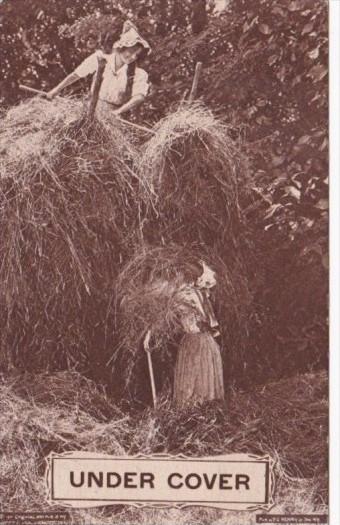 Romantic Couple Making Hay Under Cover 1911