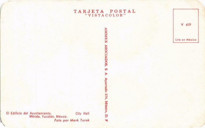 CPM AK El Edificio del Ayuntamiento, Merida, Yucatan MEXICO (647496)