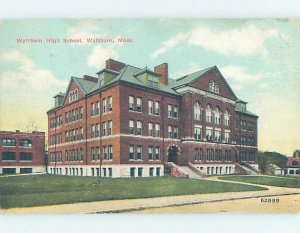 Pre-Chrome HIGH SCHOOL SCENE Waltham - Near Boston Massachusetts MA AG6809