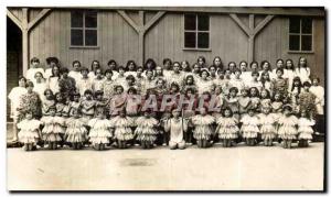 Old Postcard CARTE Photo Children disguised carnival