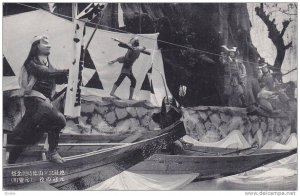 Japanese Men With Masks & On Boats, Japan, 1900-1910s