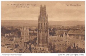 Birds Eye View Of Quadrangle From Hotel Taft New Haven Connecticut