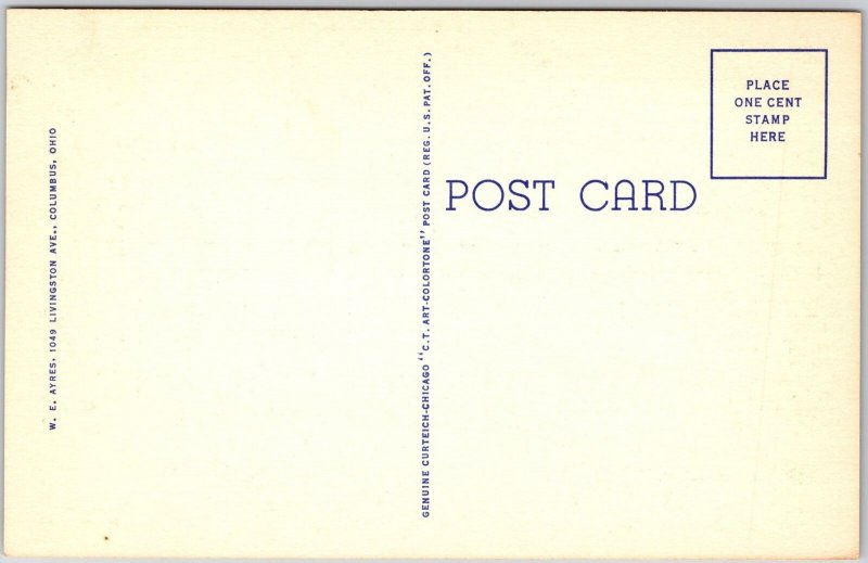 Columbus Ohio OH, Baker Hall, Ohio State University Building, Vintage Postcard