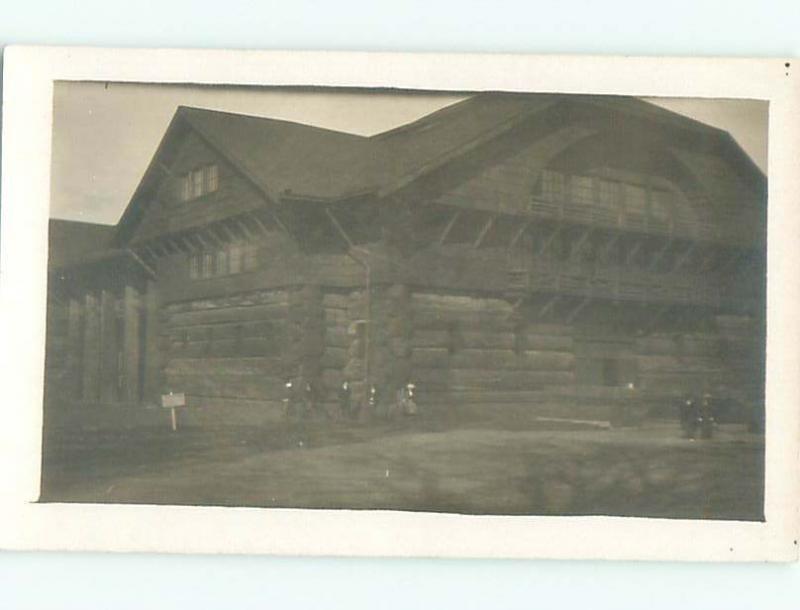 Old rppc BUILDING SCENE Architecture Postcard AB0984