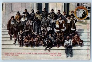 c1909 Eskimo Tribes Of Siberia & Alaska Pacific Expo Seattle Washington Postcard