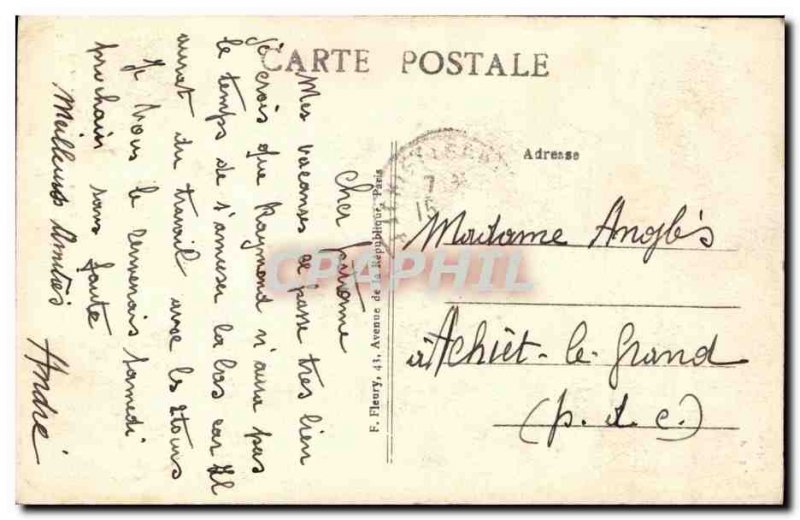 Old Postcard Paris Vendome Column