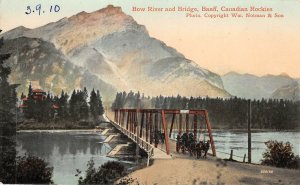 br105958 bow river and bridge  banff canadian rockies