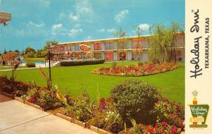 Texarkana Texas 1960s Postcard Holiday Inn Motel 