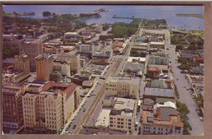 St Petersburg FL Florida aerial view Downtown near waterfront