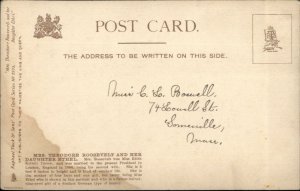 Mrs. Theodore Roosevelt & Daughter Ethel c1905 TUCK Postcard