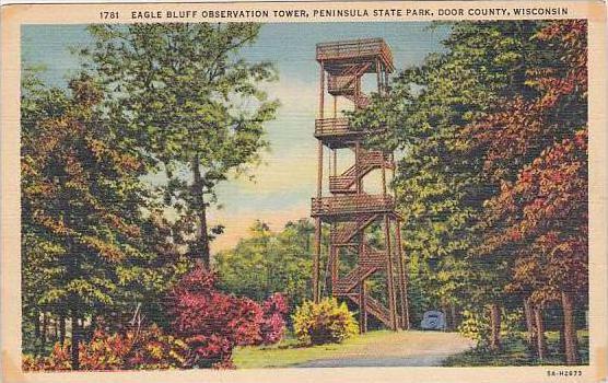 Wisconsin Racine Eagle Bluff Observation Tower Peninsula State Park Door Coun...