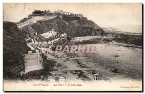 Postcard Old Granville The Beach And The Upper Town