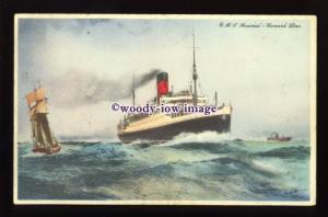 LS1299 - Cunard Liner - Ausonia - artist Frank Mason - postcard