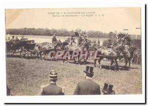 Visit SML Alfonso XIII in Paris Old Postcard review Vincennes departure