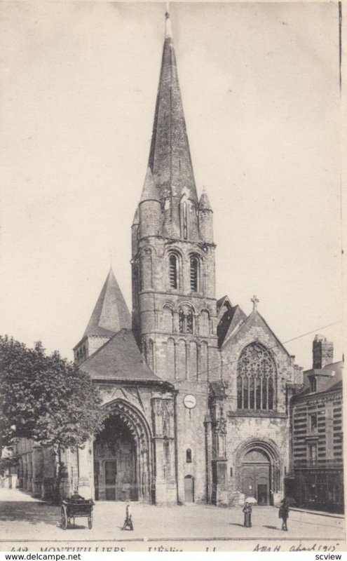 MONTIVILLIERS, France, 1910-1920s, L'Eglise