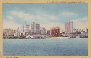 Florida Jacksonville Water Front And Skyline