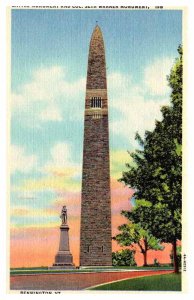 Postcard MONUMENT SCENE Bennington Vermont VT AR9282