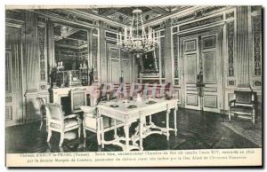 Old Postcard Chateau d'Ancy le Franc Blue Room formerly King's room or bed Lo...