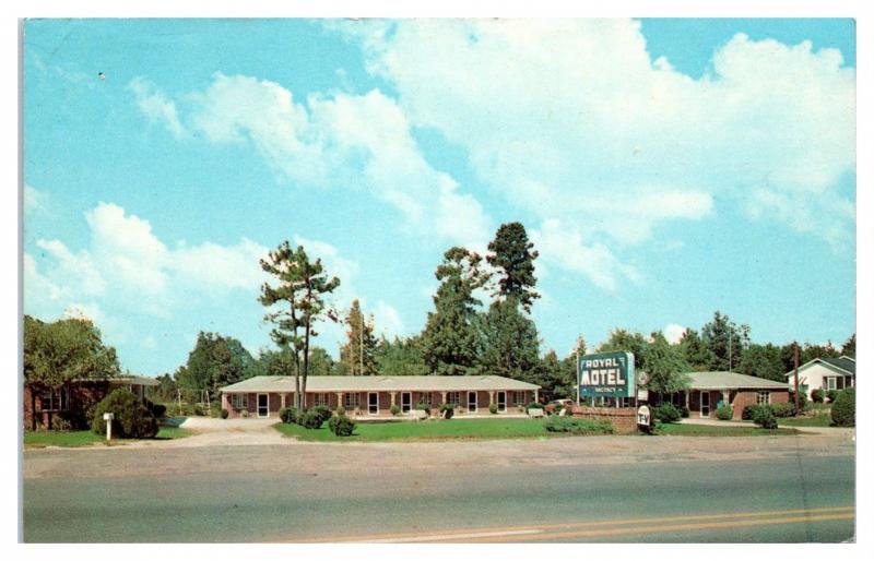 1950s/60s Royal Motel, Camden, SC Postcard