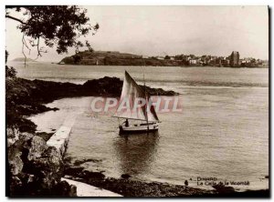 Old Postcard Dinard Boat