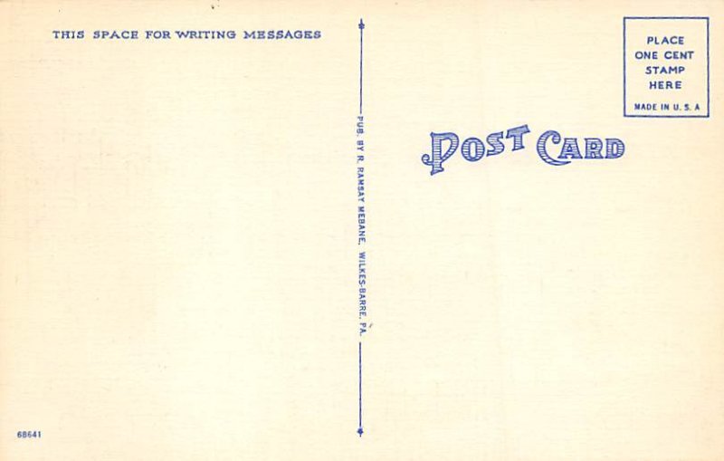 War Memorial Monuments Pottsville , Pennsylvania PA Postcard