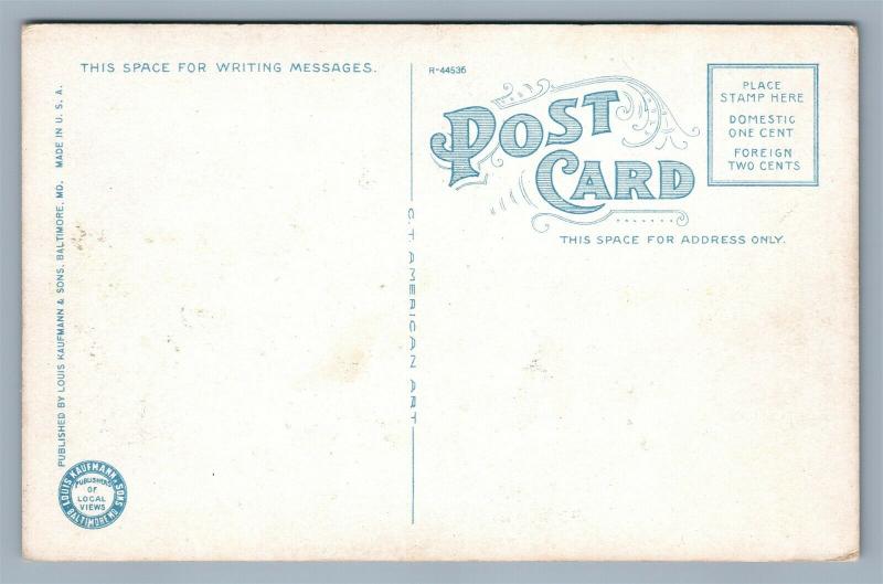 ANNAPOLIS MD MIDSHIPMEN HAVING BOAT DRILLS ANTIQUE POSTCARD