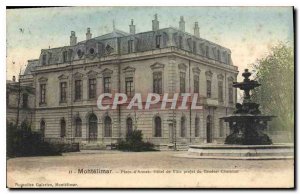 Old Postcard Montelimar up project City Hall Weapons of General Chareton