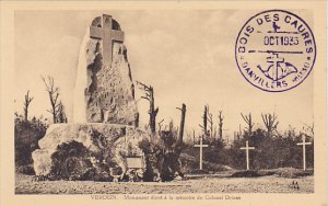 France Verdun Monument eleve a la memoire du Colonel Driant