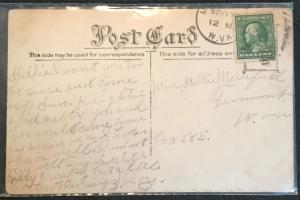 Vintage Postcard Used Wedding Couple “I swear by the stars above”  LB