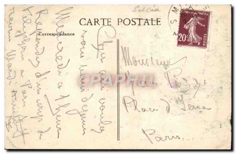 Old Postcard Courances La Terrasse Du Chateau