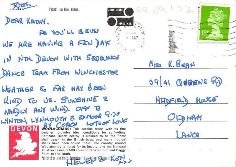 BR89157 woolacombe bay north devon fishing peche  uk