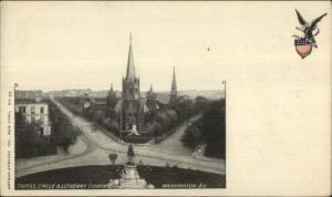 Washington DC Thomas Circle c1900 Postcard