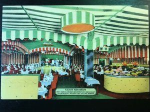 Vintage Postcard 1940's Iceland Restaurant Scandinavian Broadway 52 & 53rd NYC