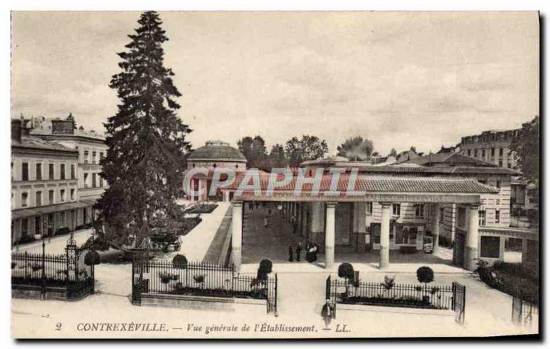 Old Postcard Contrexeville Vue Generale L & # 39Etablissement