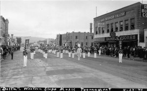 H27/ Delta Colorado RPPC Postcard 1940 Western Slope Music Tournament