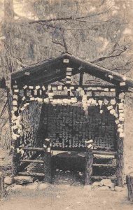 Card House Messages World Visitors Petrified Redwood Forest California postcard