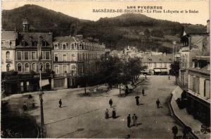 CPA BAGNERES-de-BIGORRE La Place Lafayette et le Bedat (415318)