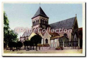 Postcard Old Thouars Church Saint Laon