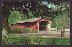 Burt Henry Covered Bridge,Bennington,VT Postcard 