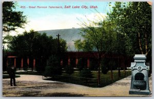 Vtg Salt Lake City Utah UT Great Mormon Tabernacle 1910s View Unused Postcard