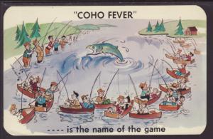 Coho Fever,Comic Postcard