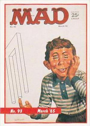 Lime Rock Trade Card Mad Magazine Cover Issue No 93 March 1965